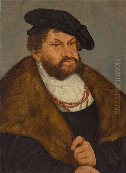 Kurfurst Johann Der Bestandige Von Sachsen Oil Painting by Lucas Cranach the Elder