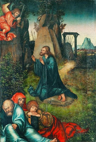 Kristus I Getsemane (collab. W/studio) Oil Painting by Lucas Cranach the Elder