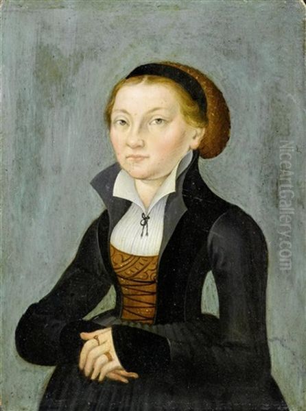 Bildnis Der Katharina Von Bora Oil Painting by Lucas Cranach the Elder