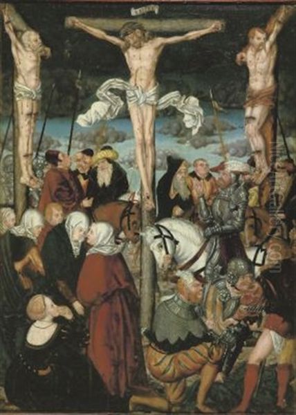 Die Kreuzigung Oil Painting by Lucas Cranach the Elder