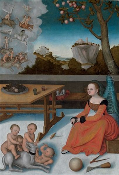 Melancholia Oil Painting by Lucas Cranach the Elder