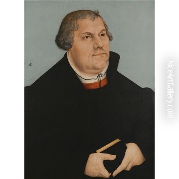 Portrait Of Martin Luther Oil Painting by Lucas Cranach the Elder