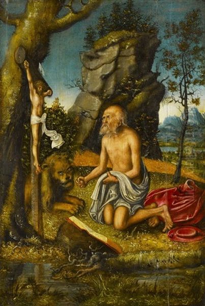 Heiliger Hieronymus In Der Einode by Lucas Cranach the Elder