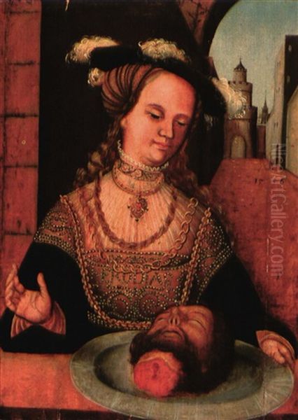 Herodiade Oil Painting by Lucas Cranach the Elder