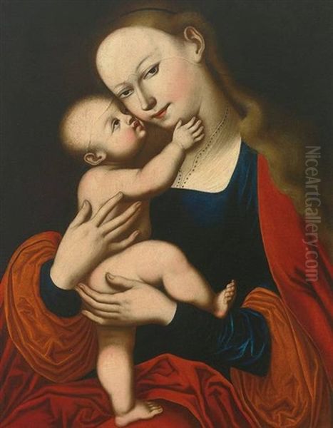 Gnadenbild Mariahilf In Der Stadtpfarrkirche Oil Painting by Lucas Cranach the Elder