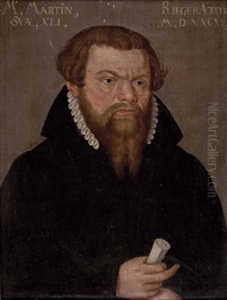 Portrait Von M. Martin Rieger Oil Painting by Lucas Cranach the Elder