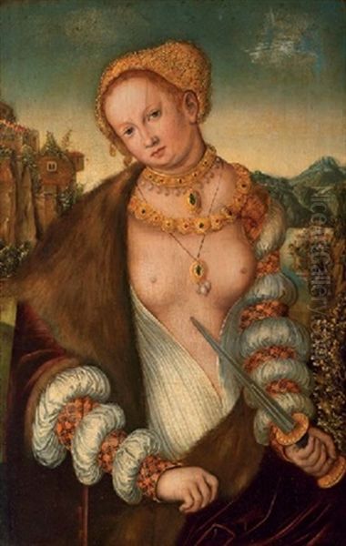 Lucretia Oil Painting by Lucas Cranach the Elder