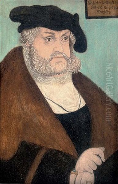 Portrait Of The Elector Frederick The Wise Oil Painting by Lucas Cranach the Elder