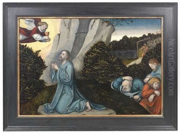 Christus Am Oil Painting by Lucas Cranach the Elder