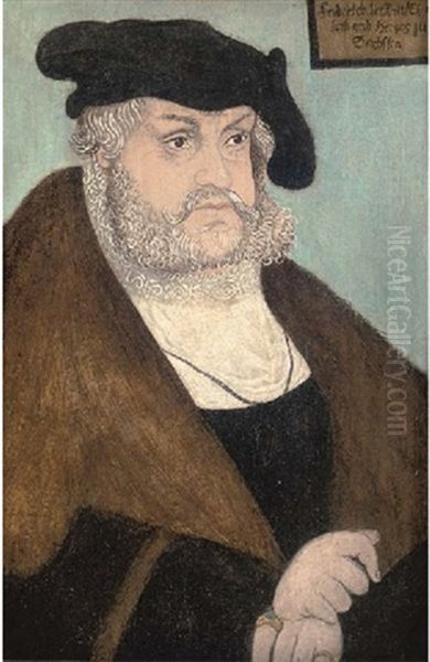 Portrait Of The Elector Frederick The Wise Oil Painting by Lucas Cranach the Elder