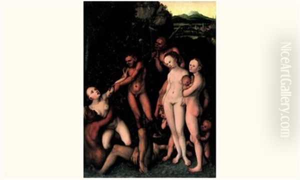 L'age D'argent Oil Painting by Lucas Cranach the Elder