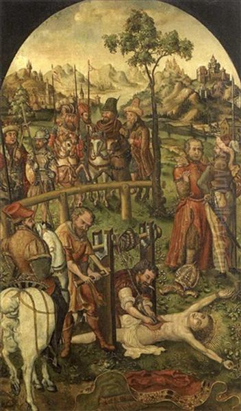 Martyr De Saint Erasme Oil Painting by Lucas Cranach the Elder