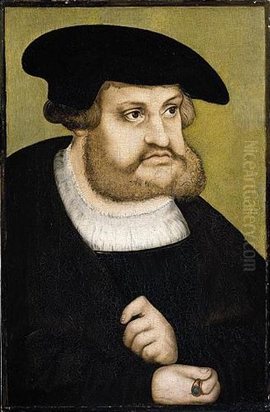 Portrait Of The Elector Frederick Iii The Wise Of Saxony Oil Painting by Lucas Cranach the Elder