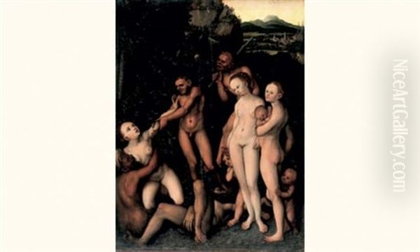 L'age D'argent Oil Painting by Lucas Cranach the Elder