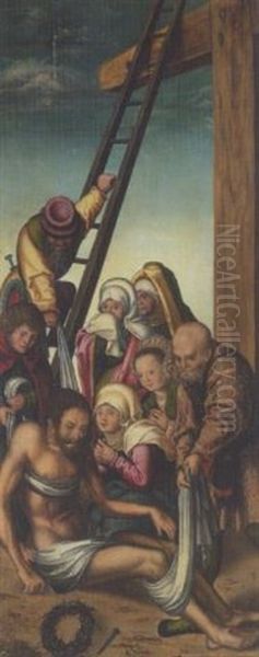 Die Kreuzabnahme Christi Oil Painting by Lucas Cranach the Elder