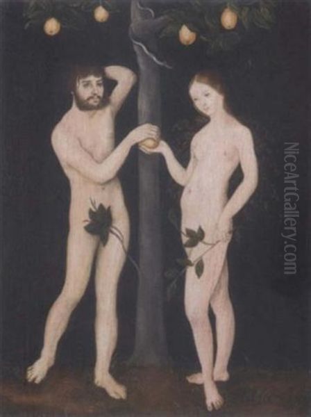 The Temptation Oil Painting by Lucas Cranach the Elder