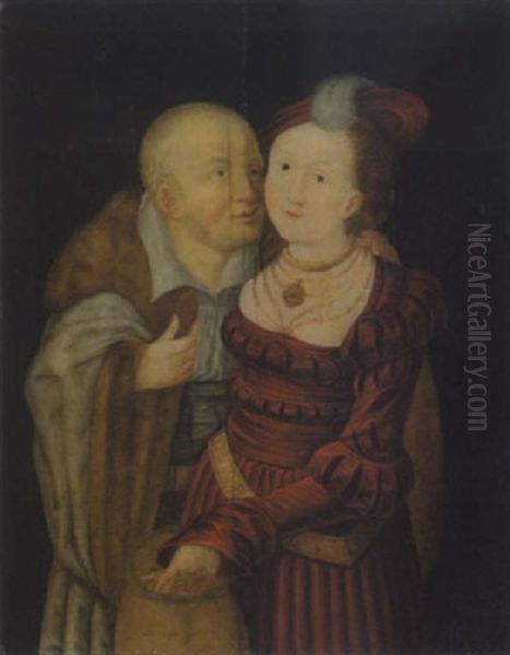 Ungleiches Paar - Kaufliche Liebe by Lucas Cranach the Elder