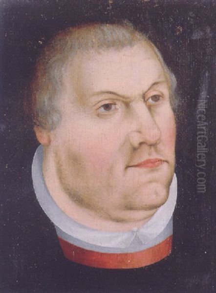 Portrait Of Martin Luther Oil Painting by Lucas Cranach the Elder