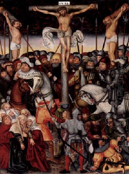 Kreuzigung Oil Painting by Lucas Cranach the Elder