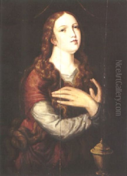 Mary Magdalene At Prayer Oil Painting by Lucas Cranach the Elder