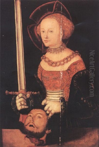 Judith With The Head Of Holofernes by Lucas Cranach the Elder