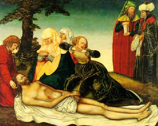 The Lamentation Oil Painting by Lucas Cranach the Elder