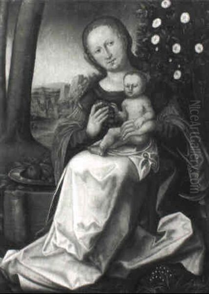 Die Madonna Mit Der Taube Oil Painting by Lucas Cranach the Elder