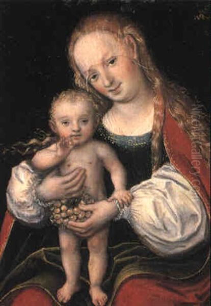 Virgin And Child Oil Painting by Lucas Cranach the Elder