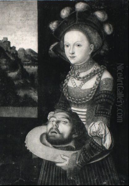 Salome With The Head Of Saint John The Baptist Oil Painting by Lucas Cranach the Elder