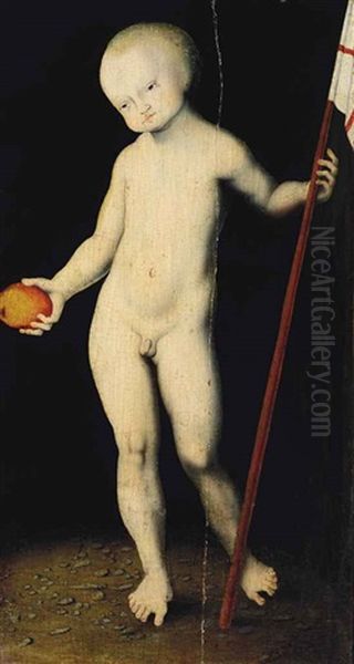 Le Christ Enfant En Redempteur Oil Painting by Lucas Cranach the Younger