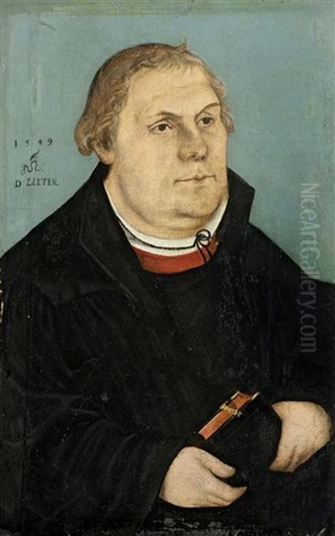 Bildnis Martin Luthers Oil Painting by Lucas Cranach the Younger