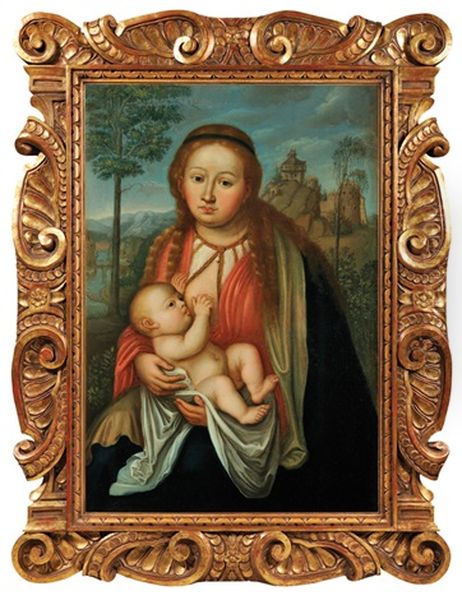 The Nursing Madonna (madonna Lactans) Oil Painting by Lucas Cranach the Younger