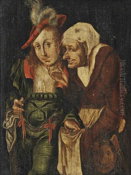 The Ill-matched Lovers Oil Painting by Lucas Cranach the Younger