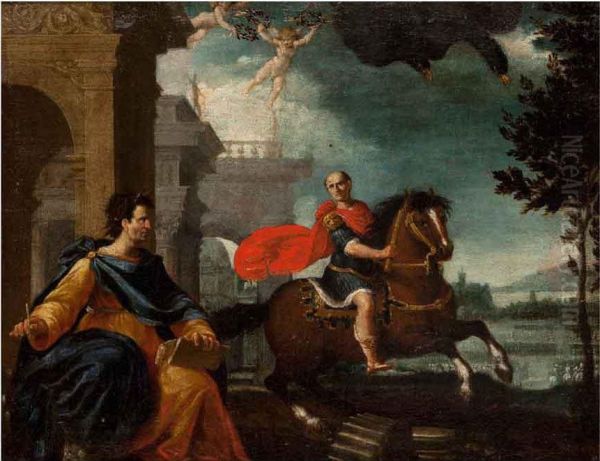 Episodio Di Storia Romana Oil Painting by Andrea Giovanni Ansaldo