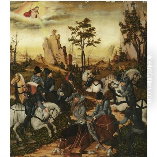 The Conversion Of Saint Paul Oil Painting by Lucas Cranach the Younger