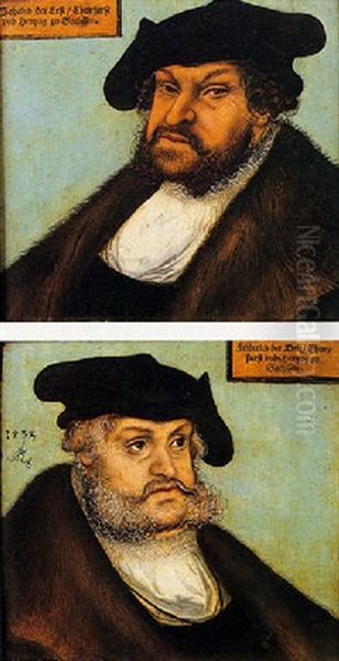 Portrait De L'electeur Frederic Le Sage Oil Painting by Lucas Cranach the Younger