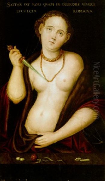 Lucretia Oil Painting by Lucas Cranach the Younger