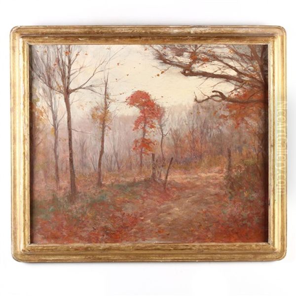 Autumn Wood Oil Painting by Bruce Crane