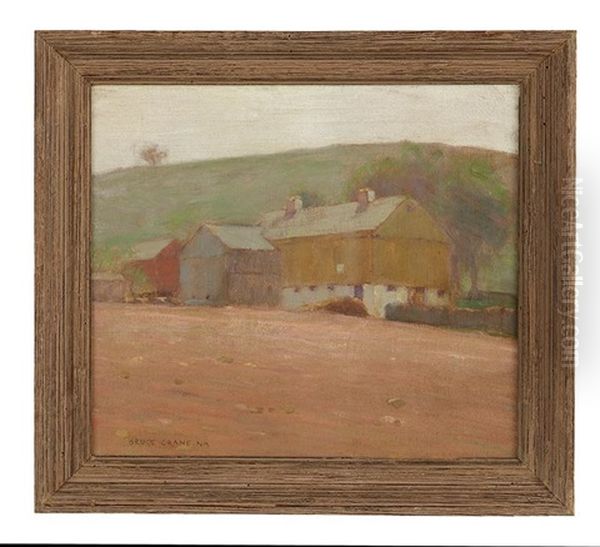 New England Farm Oil Painting by Bruce Crane