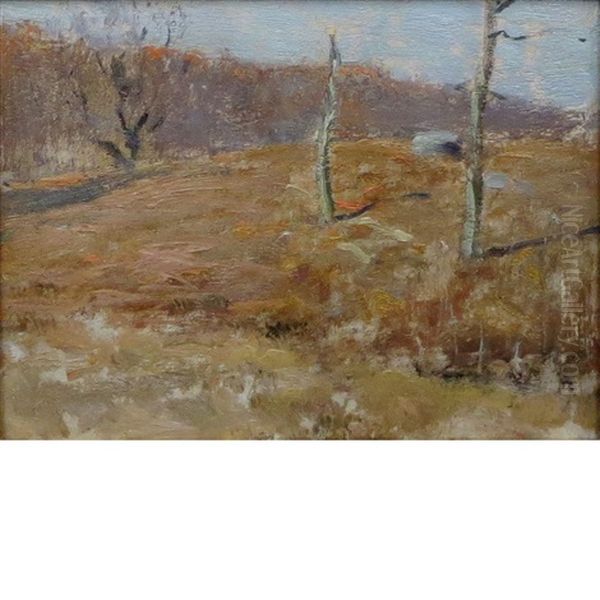 Early Winter Oil Painting by Bruce Crane