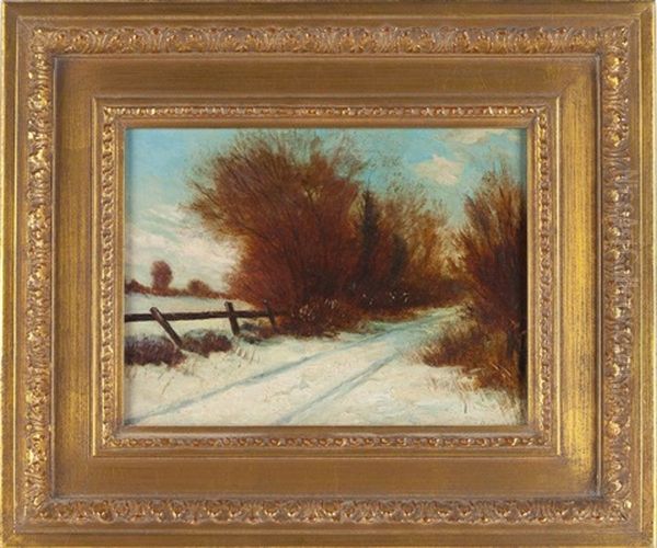 Snowy Lane Oil Painting by Bruce Crane