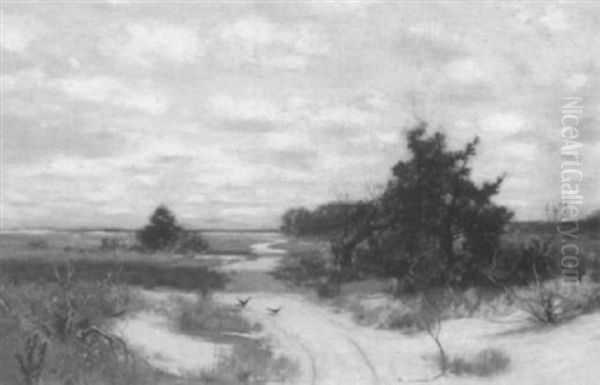 The Road Through The Dunes Oil Painting by Bruce Crane