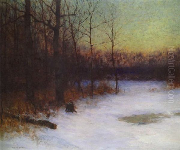 Winter Solitude Oil Painting by Bruce Crane