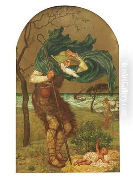 Three Scenes From The Winter's Tale Oil Painting by Walter Crane