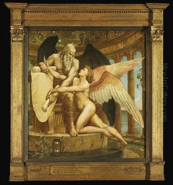 The Roll Of Fate Oil Painting by Walter Crane