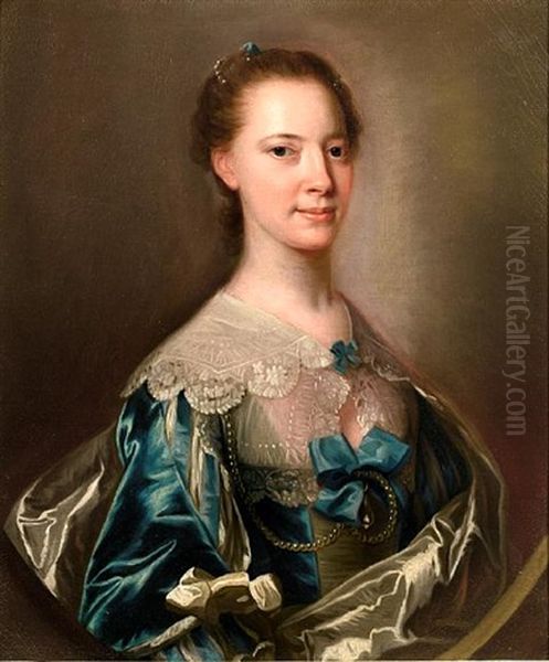 Portrait Of Susannah Maria Dacre Oil Painting by James Cranke