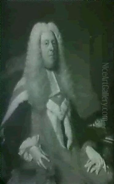 Portrait Of John Bettesworth (1720-1770) Oil Painting by James Cranke