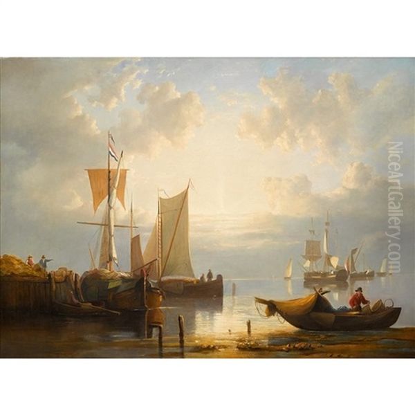 On The French Coast Oil Painting by Edmund Thornton Crawford