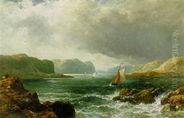 Kerrara Sound, Oban Oil Painting by Edmund Thornton Crawford