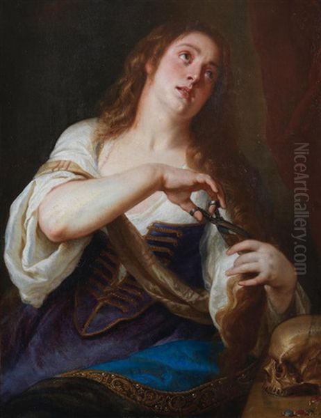 The Penitent Magdalen Oil Painting by Caspar de Crayer